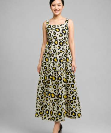 Leopard Print Maxi Dress