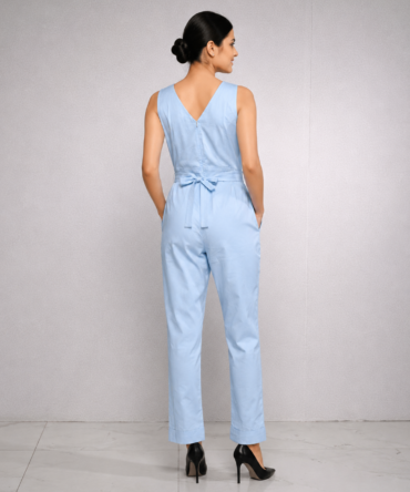 Light Blue Sleeveless Jumpsuit