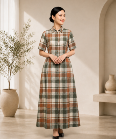 Classic Office Wear Maxi Dress