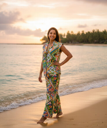 Tropical Print 2 Piece Co-Ord Set